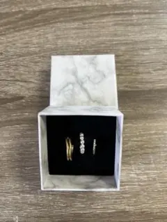 3点セット イヤーカフ ゴールド シルバー