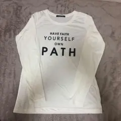 INGNI メッセージプリント長袖Tシャツ Mサイズ ホワイト