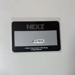 NEXZ ソウルコン トレカ ソゴン メッセージカード