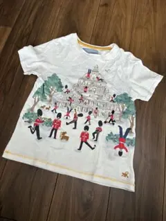 お値下げ⭐︎MONSOON イラスト付き Tシャツ 7-8Y