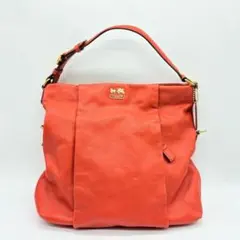 【希少色・美品】コーチ 2way ショルダーバッグ オレンジ マディソンレザー