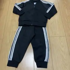 キッズ ジャージ 黒 サイドライン　100㎝