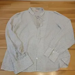 forever21 ドット　ブラウス　リボン　シャツ　フォーエバー21　オフィスのサムネイル