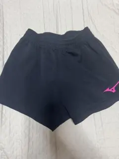 ミズノ 黒 ショートパンツ ピンクロゴ