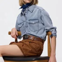 デニムシャツ GU Sサイズ