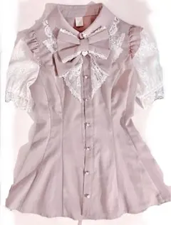 Secret Honey レースラッフルセットアップ 半袖 ピンク シーハニ