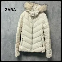 # ZARA ザラ　ホワイト　ダックダウンジャケット　アウター
