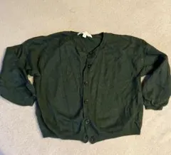 ダークグリーン カーディガン 4A