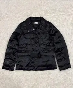 【美品】ラコステ ダウンジャケット L相当（表記42 ）ブラック ベルト付
