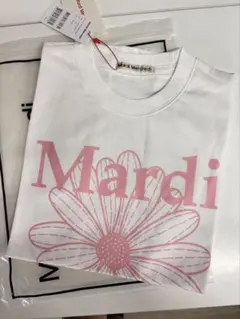 Mardi Mercredi Tシャツ ホワイト ピンクのサムネイル