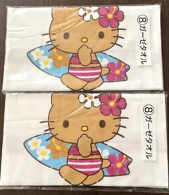 24時間以内発送 日焼けキティ 当たりくじ ⑧ ガーゼタオル 2枚 一番くじ