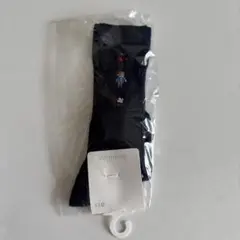 ファミリア◆ベビー靴下 11cm キャラクター刺繍ネイビー