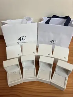 4℃ ジュエリーボックス 4点+ショップ袋 2枚 セット 空箱のサムネイル