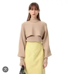 SLY ボレロトップス 2P ベージュ ニット