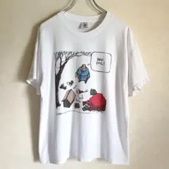 【希少アートT】90sUSAヴィンテージ ブラックジョークTシャツ DELTA