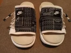 NIKE サンダル ペイズリー柄 ブラック ホワイト