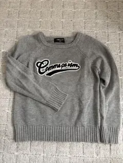 COMME CA ISM グレー セーター 110
