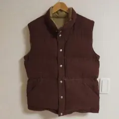 ダウンベスト ブラウン