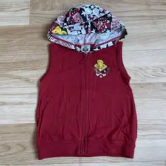 HYSTERIC MINI ヒスミニ フード付きベスト 90cm 赤