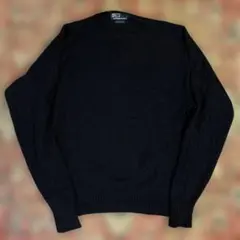 希少✨ラルフローレン✨カシミヤ混ジップアップカーディガン（M）ブラック　ベージュ マールド コットン ショールカラー カーディガン