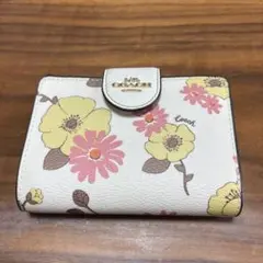 COACH 花柄 二つ折り財布