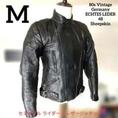 希少80s 最終価格 セミダブル ライダース レザージャケット