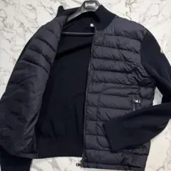 極美品/3XL✨モンクレール ダウン ニット 切り替え　マグリア ハイブリット