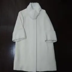 UNTITLEDロングコート（７分袖)　アイボリー