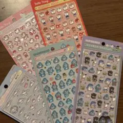 【正規品】ボンボンドロップシール サンリオmini 5枚セット