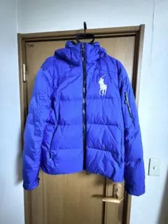 POLORALPH LAURENビッグポニー ダウンジャケット美品 希少青L