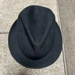 ブラック ウールフェルトハット