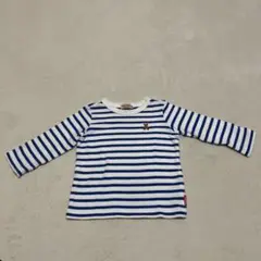 【お値下げ】mikihouse ミキハウス　ストライプ長袖Tシャツ　80