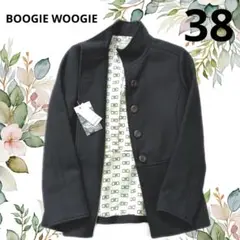 【匿名配送】【タグ付】ブギウギ　コート　黒色　サイズ38