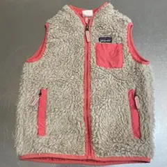 patagonia ボアベスト ベージュ/ピンク