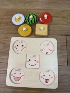 木製パズル　型はめパズル　こどもちゃれんじベビー　知育玩具 まるちゃんパズルのサムネイル
