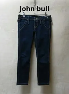 【Johnbull】 スキニーデニム ローライズ インディゴ Lのサムネイル