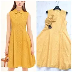 近年未使用　定価19万円　FOXEY フォクシー　ドレス　襟付き　ワンピース