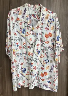 【希少XL】極美品 サンサーフ アロハシャツ SWEET LEILANI 白のサムネイル