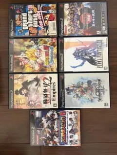 PS2ソフトセット: GTA ドラゴンボール　FF 戦国無双　Kハーツ　プロスピ
