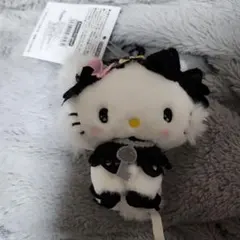Hello Darich マスコットチャームハローキティ キーホルダー 黒BLK