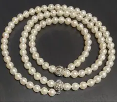 アコヤ本真珠　ロングネックレス