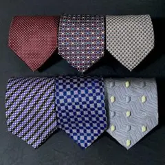 dunhill等 ブランドネクタイ 6本 まとめ売り