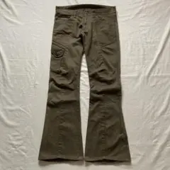 00s draping cargo flared pants y2k 日本製のサムネイル