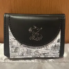 新品 スヌーピー 三つ折り財布 ブラックのサムネイル
