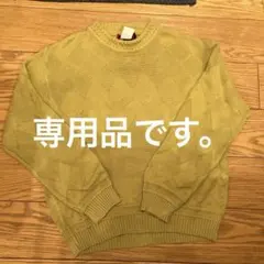 ダーバン　綿100% Uネックニット　Lのサムネイル