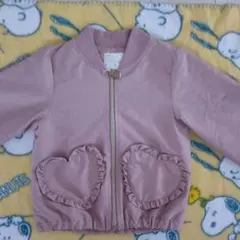 薄いピンク ハート型ポケット ジャケット