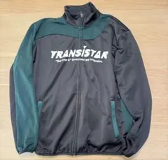 TRANSISTAR フルジップジャケット XL ブラック/グリーン