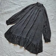 SEMICOUTURE ハイネック 長袖チュニック/ミニワンピース SILK混
