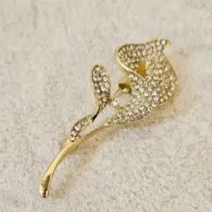 【高見え】ブローチ コサージュ ゴールド フォーマル 卒園式 卒業式