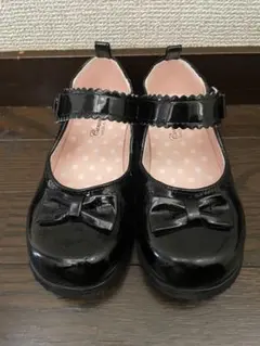黒リボン付きフォーマルシューズ　18cm